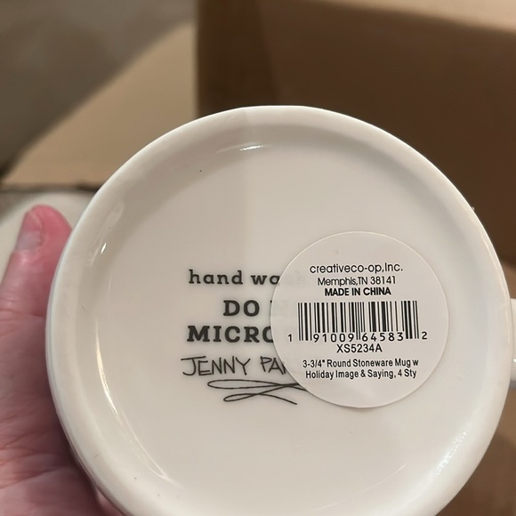 Creative Co-op 12oz. Snowman, Angel, Wreath & Santa Mug Set/NWT - Picture 7 of 14